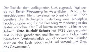 Ernst Preczang/ Otto Rudolf Schatz, Stimme der Arbeit – Reprint 1999