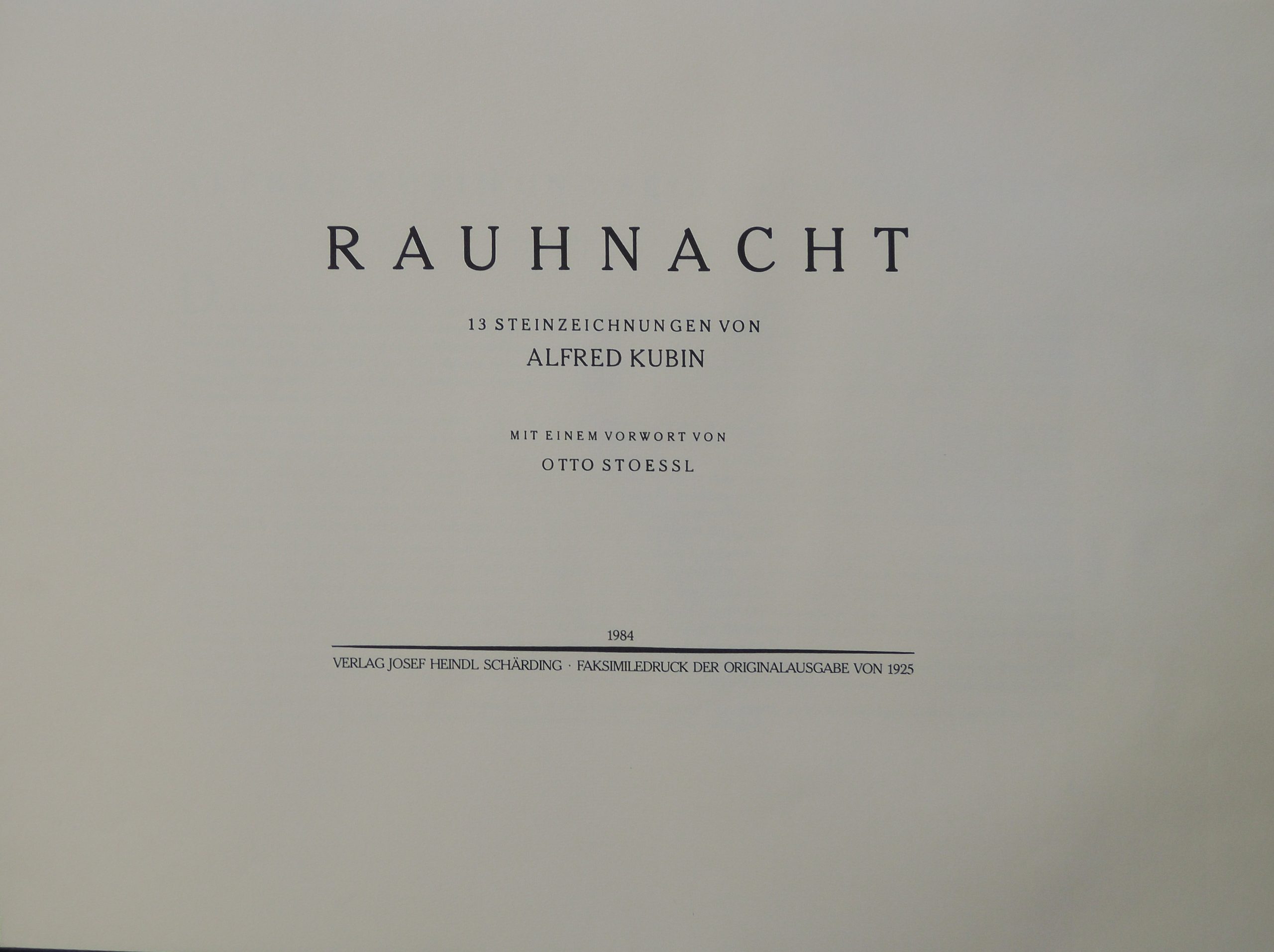 Alfred Kubin, Rauhnacht – 13 Steinzeichnungen