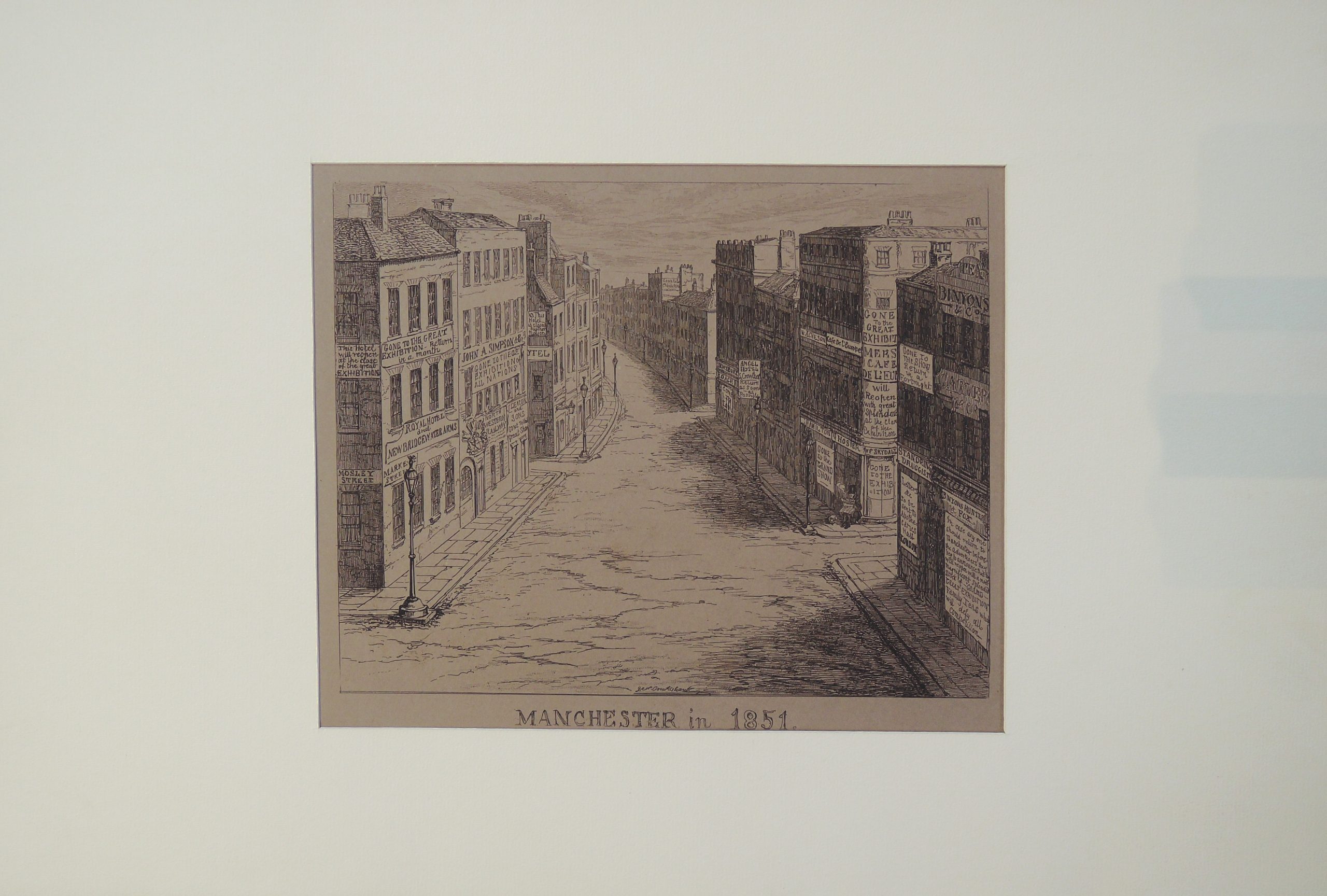George Cruikshank, Manchester 1851 Weltausstellung – 8 Kunstdrucke nach Radierungen