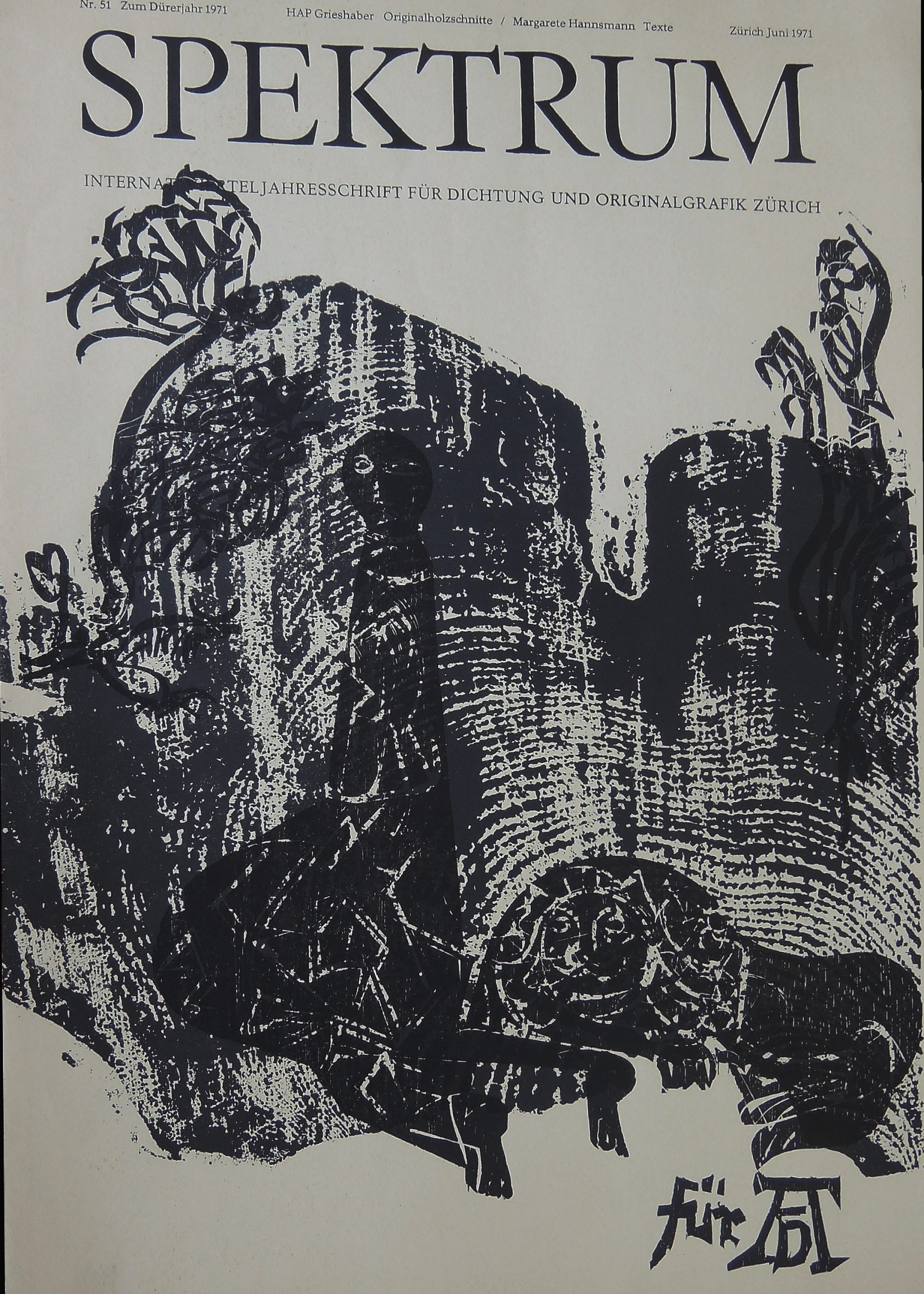 Margarete Hansmann (Text), Holzschnitte – HAP Grieshaber Dürerjahr 1971