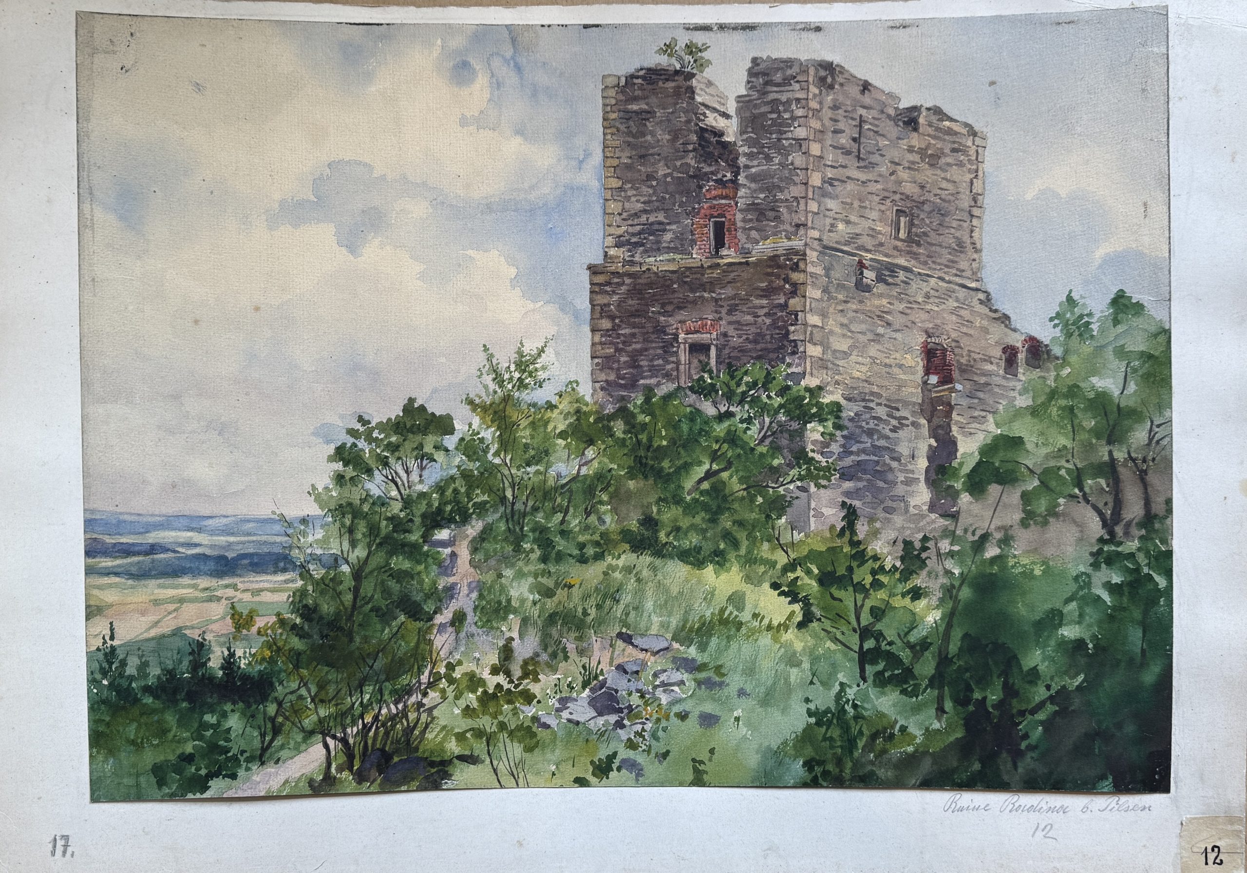 Josef Kafka – Ruine Rordiner bei Pilsen